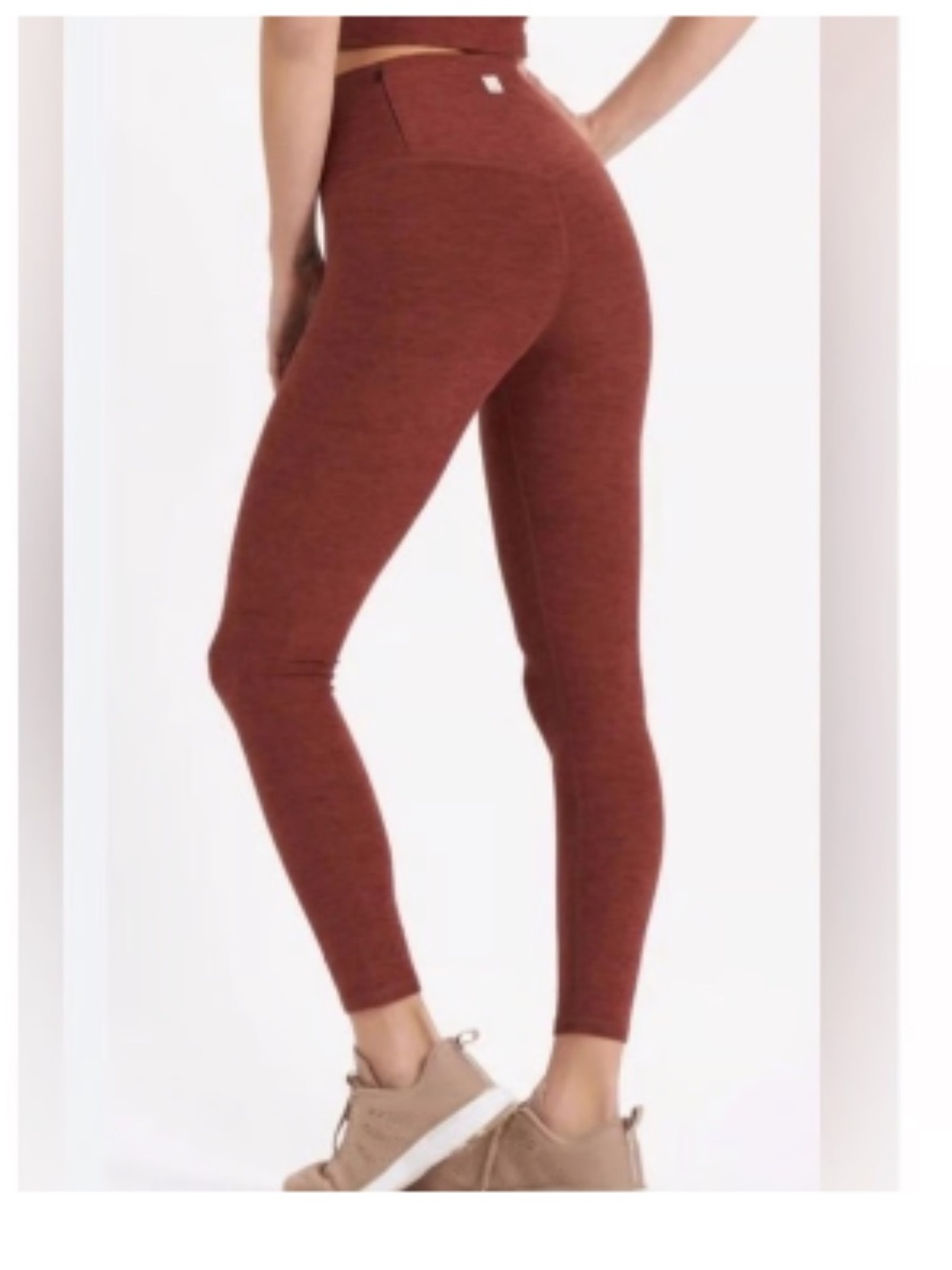 Vuori Clean Elevation leggings- brick Heather Sz small